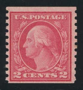 USA 454 - 2 cent Type II Rotary Wmk Coil - F/VF Mint dist gum with SOPA Cert