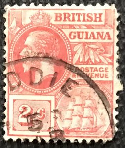 British Guiana #179 Used Single George V Ship L31