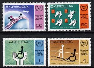 Barbuda 1981 International Year of the Disabled set of 4 ...