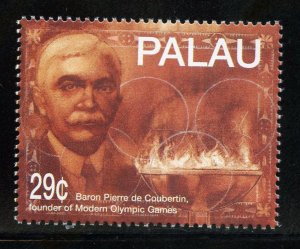 Palau 327 MNH, Pierre Coubertin - Olympic Founder Issue from 1994.