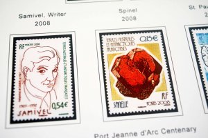 COLOR PRINTED TAAF: FRENCH ANTARCTICA 1955-2010 STAMP ALBUM PAGES (104 il.pages)