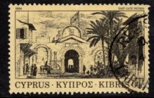 Cyprus - #623 Enravings - East gate - Used