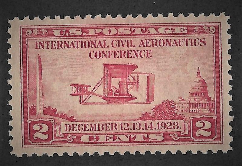 1928 VF-XF Aeronautics Conference  Red 2c  BiPlaner Scott #649**