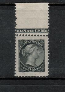 Canada #34 Mint Superb Never Hinged Graded 98J With Bank Note Imprint In Margin