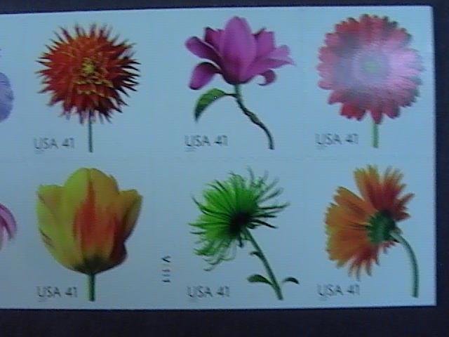 U.S.# 4176-4185(4185a)-MINT/NH-BOOKLET PANE OF 20-BEAUTIFUL BLOOMS- FLOWERS-2007