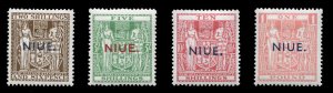 Niue #49-52 (SG 51-54) Cat£140, 1931 2sh6p-£1, set of four, hinged