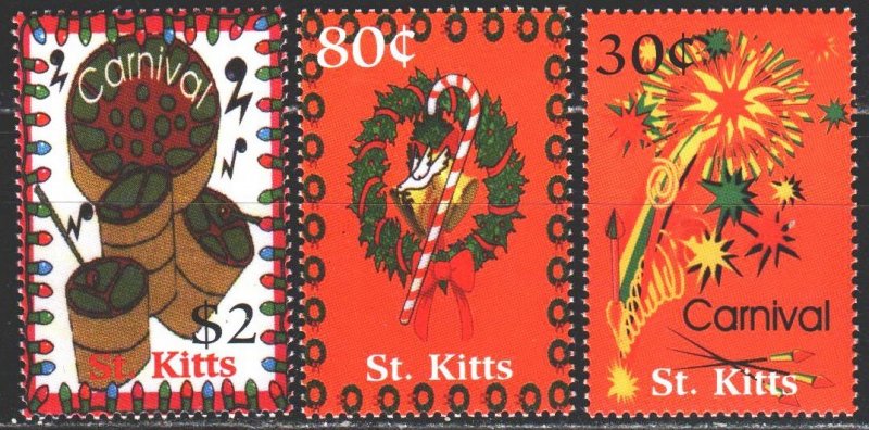 Saint Kitts and Nevis. 2001. from the series 658-60. Christmas. MNH.