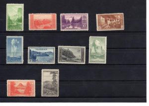 1934 National Parks complete set MNH