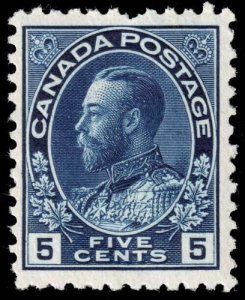 Canada - Scott 111 - Mint-Hinged - Pulled Perforation Tooth