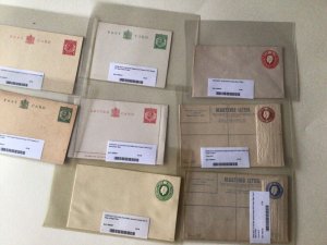 King George V collection of 8 mint stationery & registered envelopes  A11381