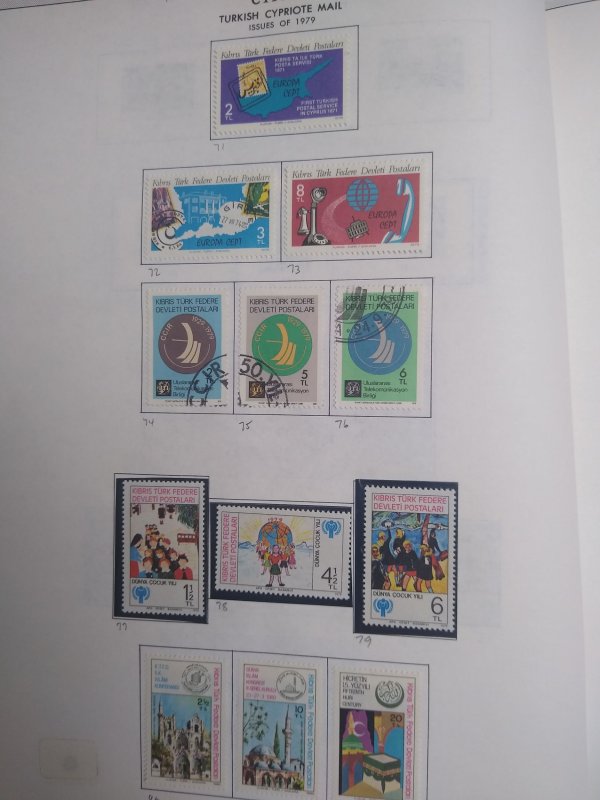 collection on pages Turkish Cyprus PS: CV $190