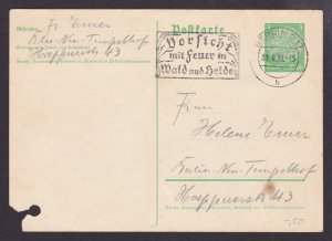 GERMANY 1939, Pre-stamped postcard Mi #P225 from Berlin, Special cancellation