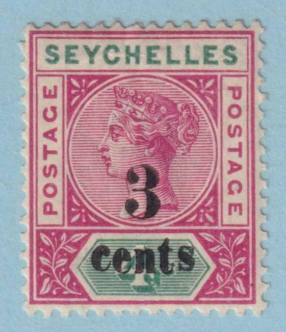 SEYCHELLES 22  RAISED S VARIETY MINT LIGHTLY HINGED OG * EXTRA FINE! - RNO