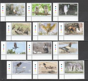 Nw0655 2018 Cook Islands Birds Of Prey Eagles Owls Set Mnh