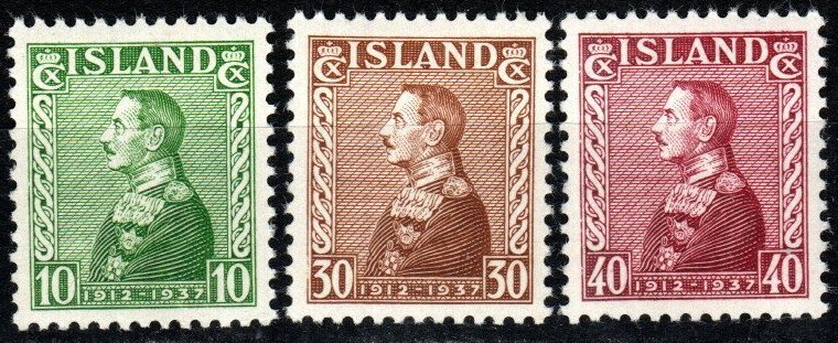 Iceland #199-201 MNH CV $12.00 (X416)