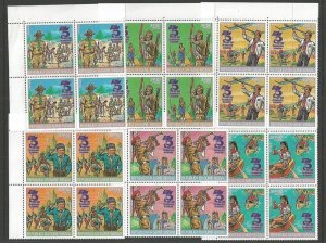 1982 Guinea-Bissau Scouts 75th anniversary blocks