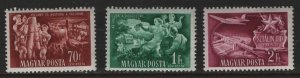 HUNGARY  C91-C93   MINT HINGED REMNANTS SET