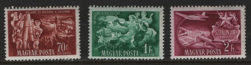 HUNGARY  C91-C93   MINT HINGED REMNANTS SET