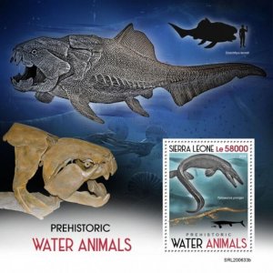 Sierra Leone 2020 Prehistoric Water Animals - Stamp Souvenir Sheet - SRL200633b