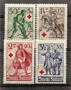 Finland B 39-42 MNH 1940 Red Cross CV $10.35