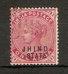 INDIA - JHIND 1902 1a SG 40 FINE USED