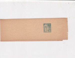 French Colonies Vintage Newspaper Stamps Wrapper ref R 17866