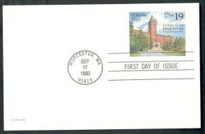 UX171 Holy Cross Unaddressed postal card FDC with no cachet