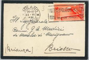 59653 -  ITALY- POSTAL HISTORY: MOURNING  COVER   - FOOTBALL