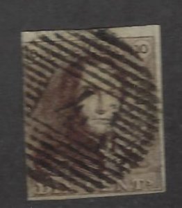 Belgium SC#1 Used F-VF SCV$100.00...Great Spot(s)!