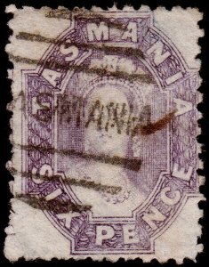 Tasmania Scott 32k, Perf. 11.5 (1864) Used F-VF, CV $25.00 M