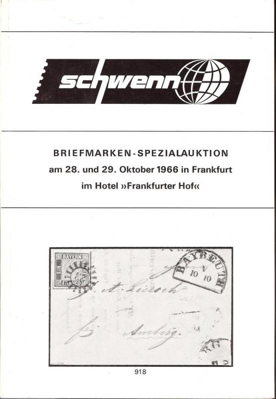 Schewnn:    Schwenn Briefmarken-Spezialauktion, Hartmott ...