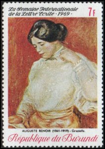 Burundi 293 - Mint-NH - 7fr Painting / Graziella (Young Woman) (1969)