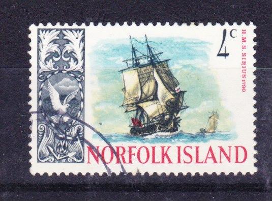 NORFOLK ISLAND 1967 Ships 4c Supply used