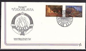 Yugoslavia, Scott cat. 1333-1334.. Europa-Landscapes issue. First day cover.^