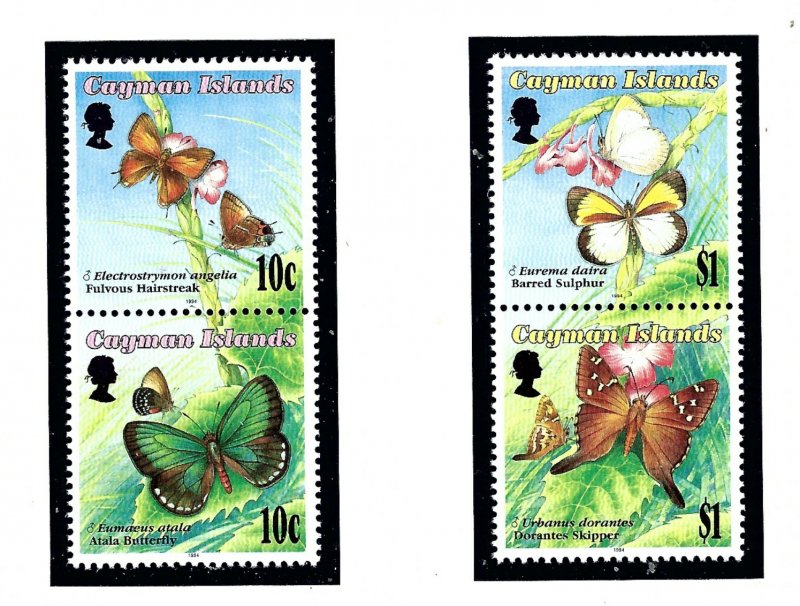 Cayman Is 686-87 MNH 1994 Butterflies