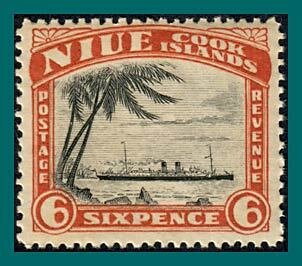 Niue 1944 Ship, Monowai, MNH  #82,SG94