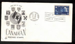 CANADA FDC Scott # 449 - Peaceful Uses Of Atomic Energy - Art Craft Cachet