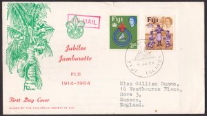 FIJI - 1964 JUBILEE JAMBORETTE / FIJI BOY SCOUTS - 2V FDC