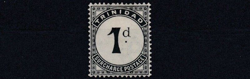 TRINIDAD  1905 - 06  SG   D10   SLATE BLACK  MH  