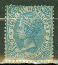 FI: British Honduras 1 unused no gum CV $72.50