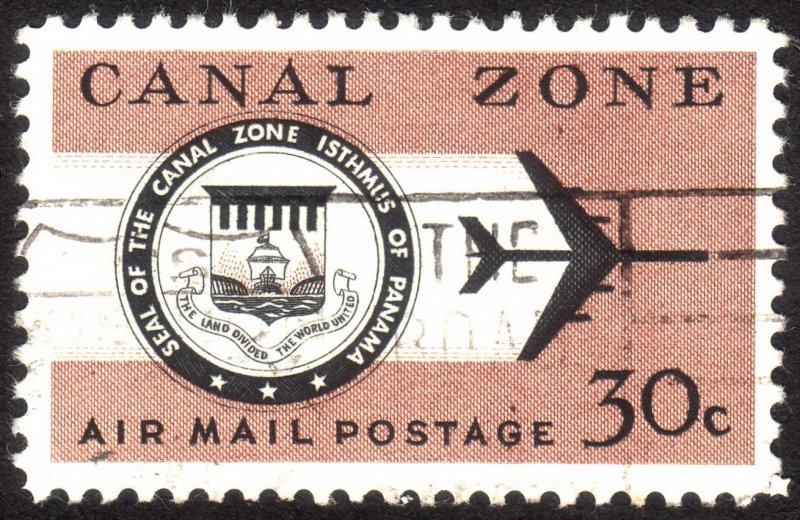 1965, Canal Zone 30c, Used, Sc C46