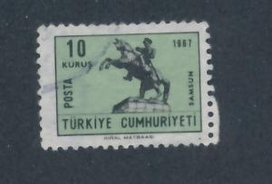 Turkey 1967 Scott 1729b used - 10k Statue of Ataturk, Ankara