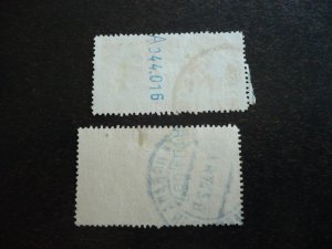 Stamps - Spain - Scott# E1, E1a - Used Set of 2 Stamps