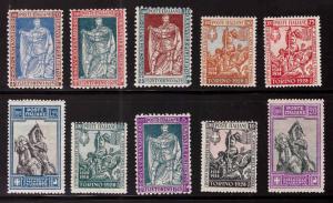 Italy Scott 201-210 MH* 1928 Duke of Savoy set  CV $210.50