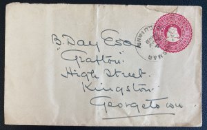 1909 Nismar British Guiana Postal Stationery Cover To Georgetown