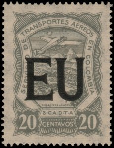 ✔️ COLOMBIA SCADTA 1923 - AIRPLANE USA CONSULAR - SC. CLEU53 ** MNH [SCLA591]