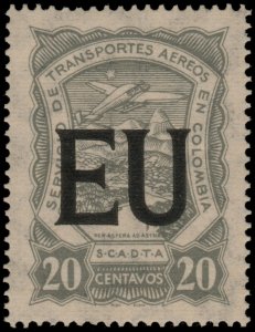 ✔️ COLOMBIA SCADTA 1923 - AIRPLANE USA CONSULAR - SC. CLEU53 ** MNH [1SCLA591]