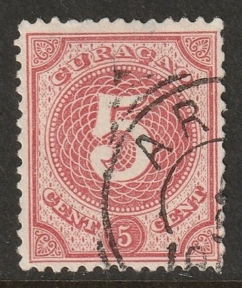 Netherlands Antilles 1889 Sc 17 used Aruba cancel