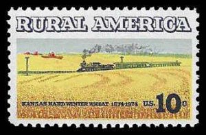 PCBstamps   US #1506 10c Rural American - Wheat, MNH, (43)