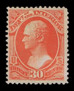 SCARCE GENUINE SCOTT #O23 MINT OG NH INTERIOR DEPT OFFICIAL - SCV $625